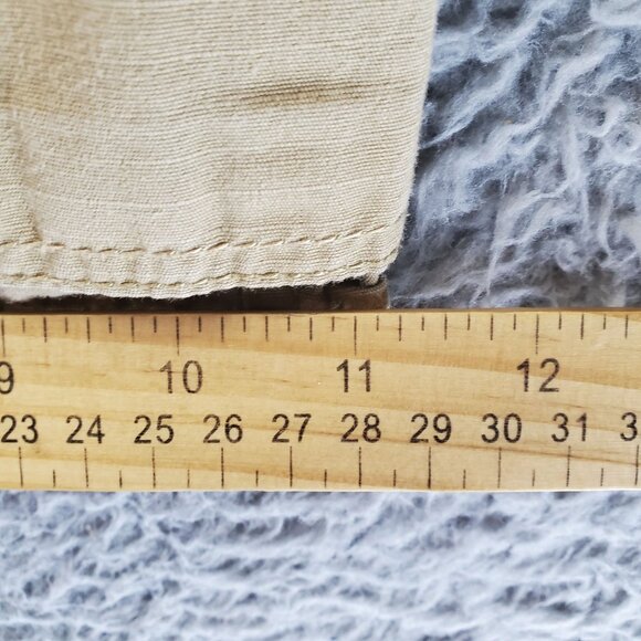 Eddie Bauer Shorts Mens 35 Tan Cargo Style 100% Cotton Multiple Pockets - Picture 7 of 11